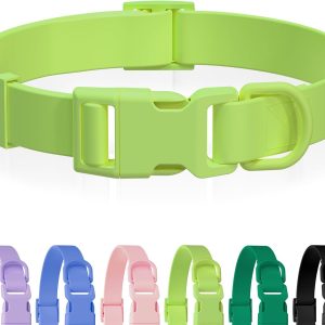 Waterproof Rubber Dog Collar, Odor-Resistant and Easy to Clean, Ideal for Daily Walks, Rainy Days, Swimming and Hiking, Fits Small Medium and Large Dogs