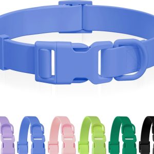 Waterproof Rubber Dog Collar, Odor-Resistant and Easy to Clean, Ideal for Daily Walks, Rainy Days, Swimming and Hiking, Fits Small Medium and Large Dogs