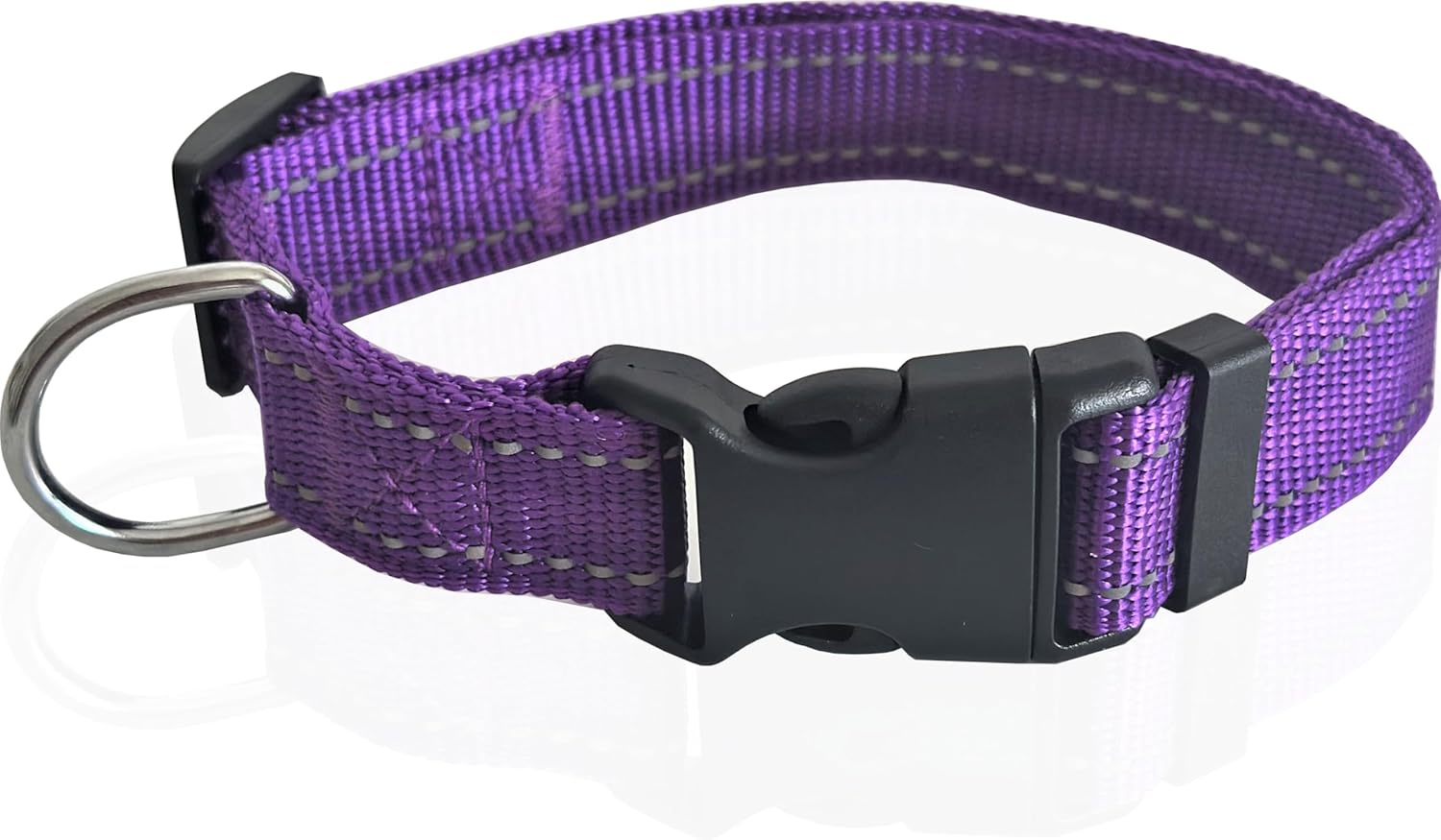 Adjustable Nylon Dog Collar, Reflective Collar 1 Inch 3/4 Inch 5/8 Inch Wide, for Large Medium Small Dogs